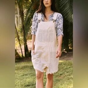 NWOT The Great Railroad Stripe Cutoff Overalls, Size 3 (Large)